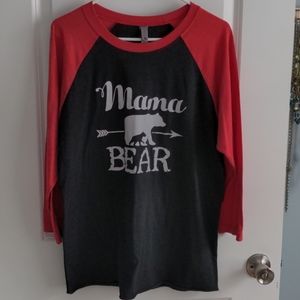 Mama bear 3/4 sleeve tee.